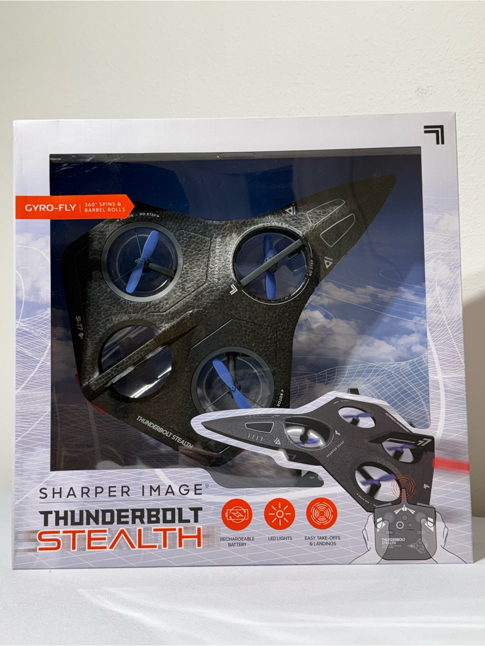 NEW! Sharper Image Thunderbolt Stealth Drone